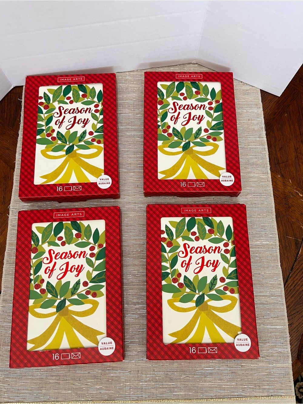 Lot of 4 Christmas Cards “Season of Joy” 16 count in each box